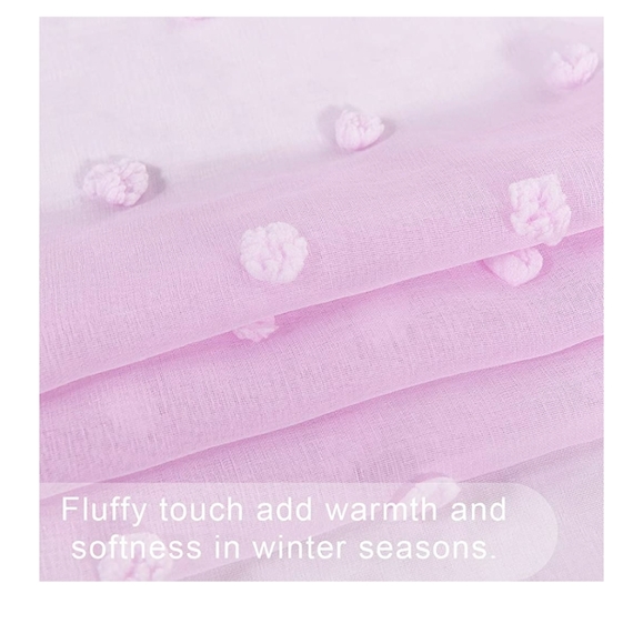 Pom-Pom Sheer Curtain Two Panels - Picture 4 of 7